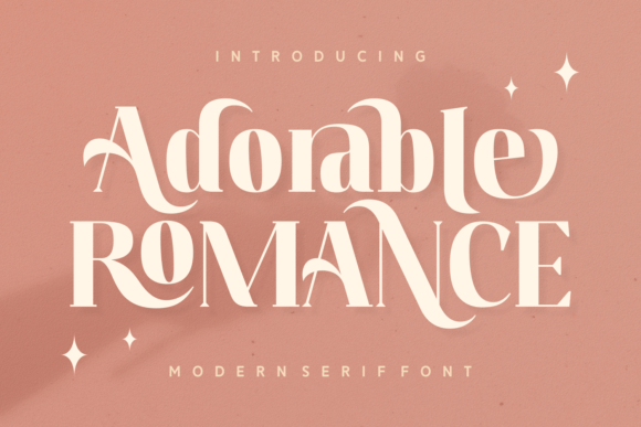 Adorable Romance: A Stylish Serif Font for Impactful Campaigns