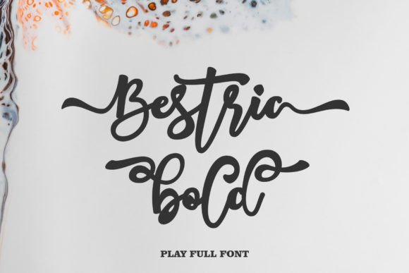 Bestric Bold: A Handwritten Typeface for Editorial Elegance
