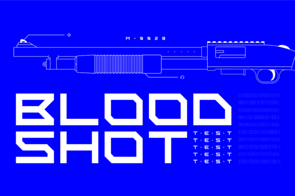 Blood Shot Font: A Bold Display Typeface for Digital Design