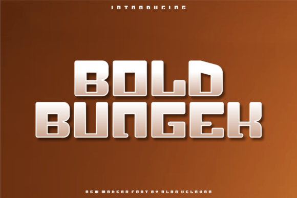 Bold Bungek: A Playful Typeface for Memorable Branding