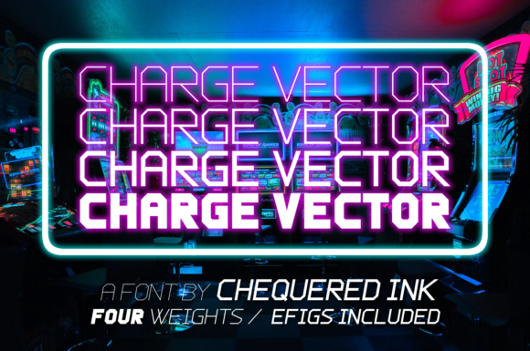 Charge Vector Font: A Stylish Display Typeface for Crafters and Creators
