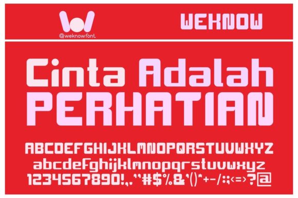 Cinta Adalah Perhatian Font for Business Branding