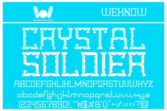 Crystal Soldier Font: A Bold Display Typeface for Digital Design