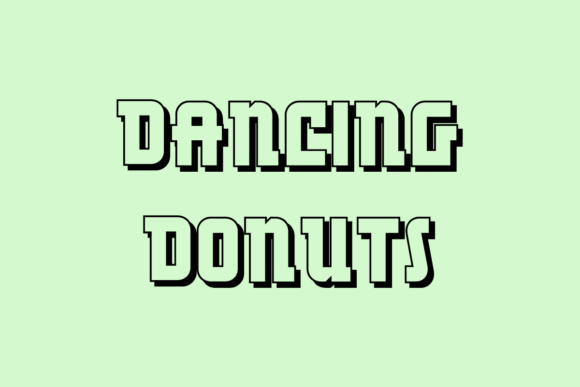 Dancing Donuts Font: A Playful Display Typeface for Digital Design