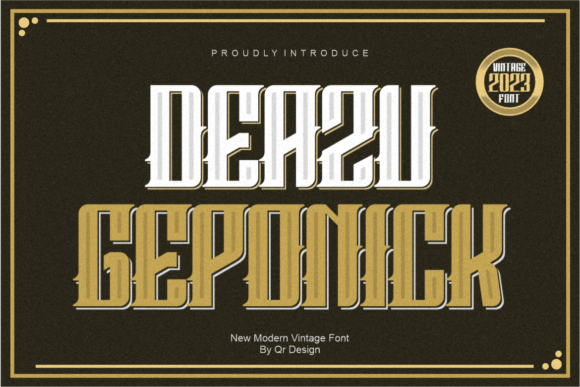 Deazu Geponick Font: A Bold Blackletter for Craft Creations