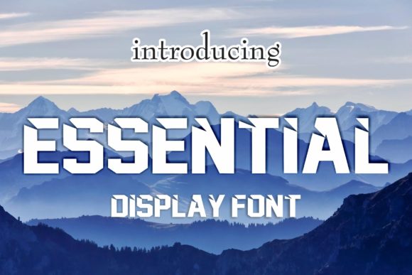 Essential Font: A Display Typeface for Editorial Design