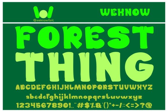 Forest Thing: A Bold Display Typeface for Craft Creators