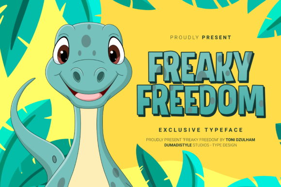 Freaky Freedom Font: A Bold Display Typeface for Web Designers