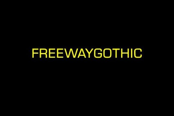 Freewaygothic: A Bold Display Typeface for Creative Branding