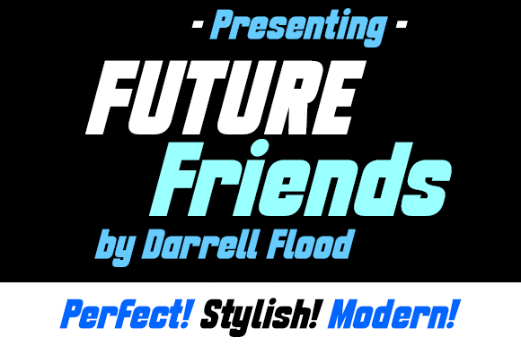 Future Friends Font: A Sci-Fi Display Typeface for Editorial Design