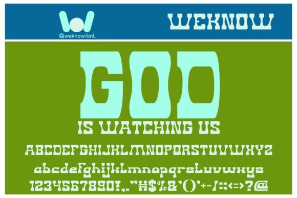 God is Watching Us Font Review: A Bold Display Typeface for Creative Branding