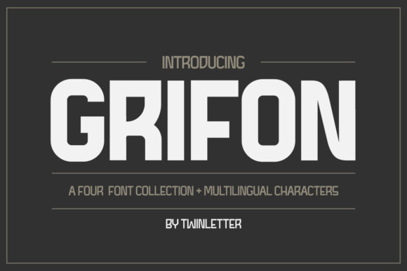 Grifon Font: A Bold Display Typeface for Digital Design
