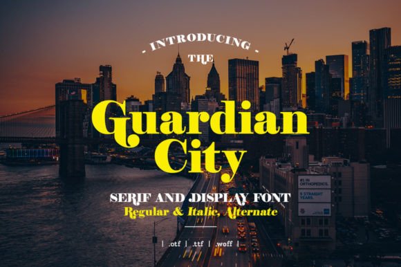Guardian City Font: A Bold Serif for Makers and Designers
