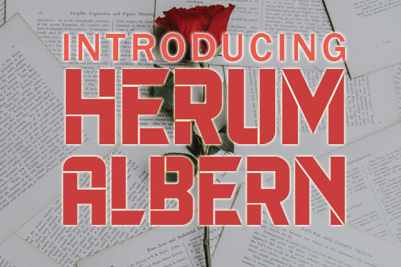 Herum Albern Font: A Display Typeface for Creative Makers