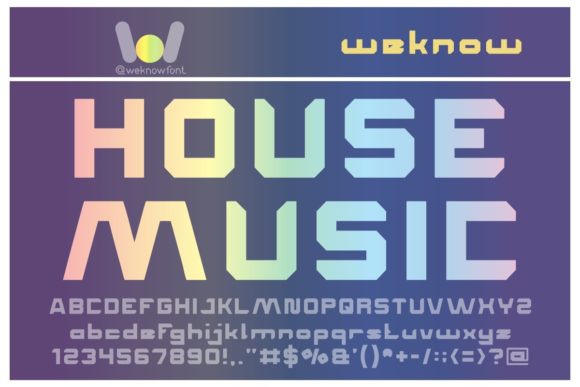 House Music: A Bold Display Font for Modern Branding