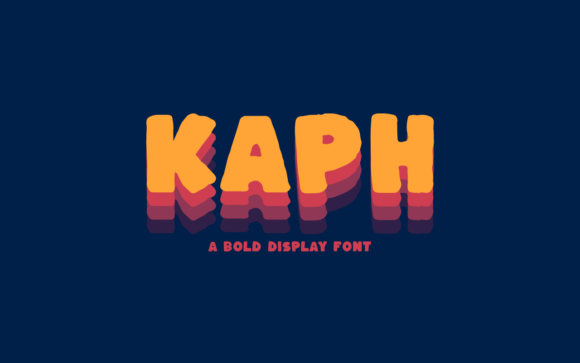 Kaph Font: A Bold, Quirky Display Typeface for Craft Creators