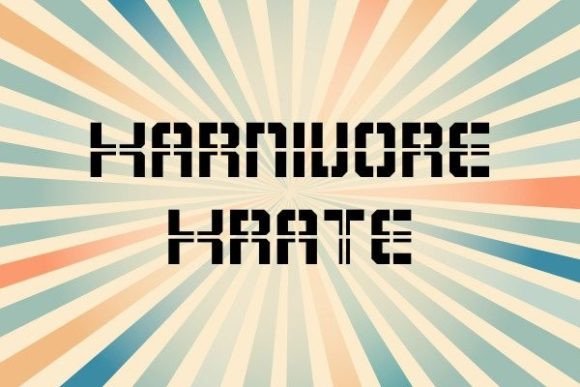 Karnivore Krate: A Bold Display Typeface for Craft Creators