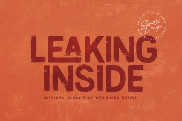 Leaking Inside Font: A Display Typeface for Digital Branding