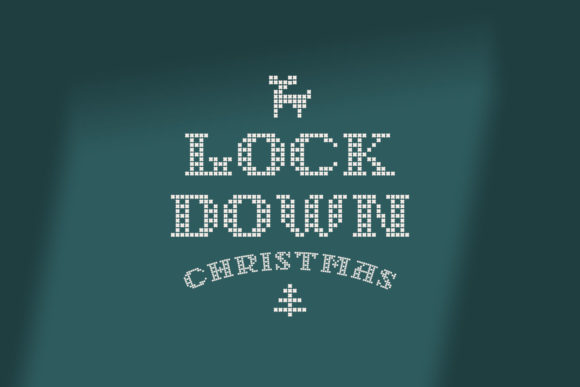 Lockdown Christmas Font: A Knitted Touch for Branding Materials