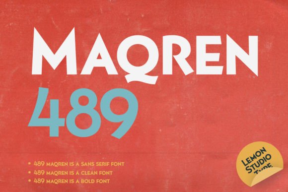 Maqren 489: A Bold Sans Serif Font for Editorial Design