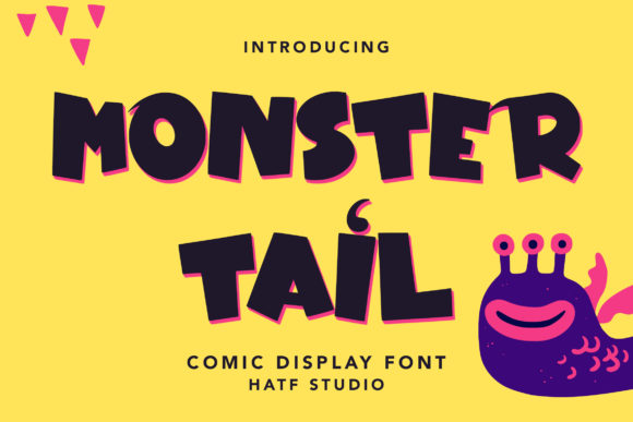Monster Tail Font: A Display Typeface for Editorial Design