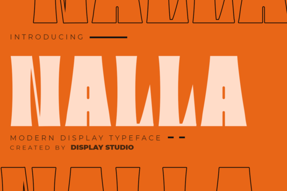 Nalla Display Font: A Bold Typeface for Digital Design