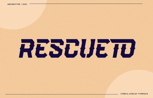 Rescueto: A Bold Display Font for Business Branding