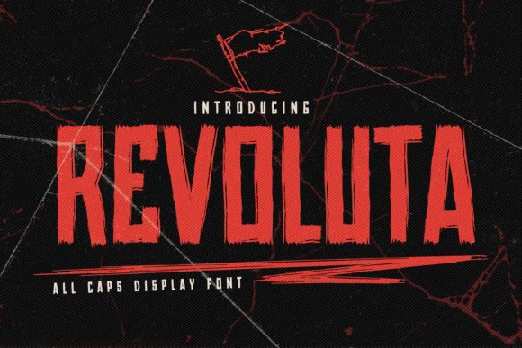 Revoluta Font: A Strong Typeface for Bold Craft Creations