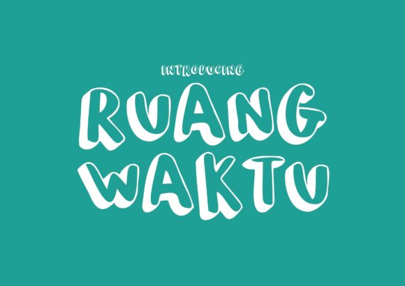 Ruang Waktu: A Bold Display Font for Creative Makers