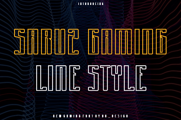 Saruz Gaming Line: The Font That Levels Up Your Campaign