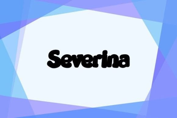 Severina Font: A Bold and Curvy Typeface for Craft Creators