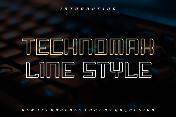 Technomax Line: A Bold Typeface for Editorial Design
