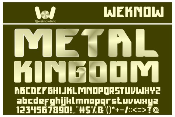 Upgrade Your Brand with the Metal Kingdom Font
