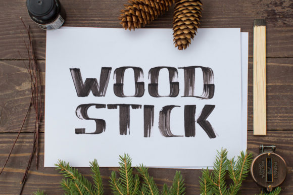 Wood Stick Font Review: A Bold Display Typeface for Creative Branding