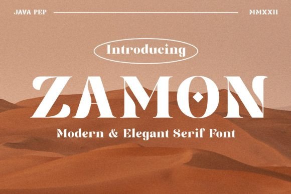 Zamon: A Bold Serif Typeface for Creative Makers